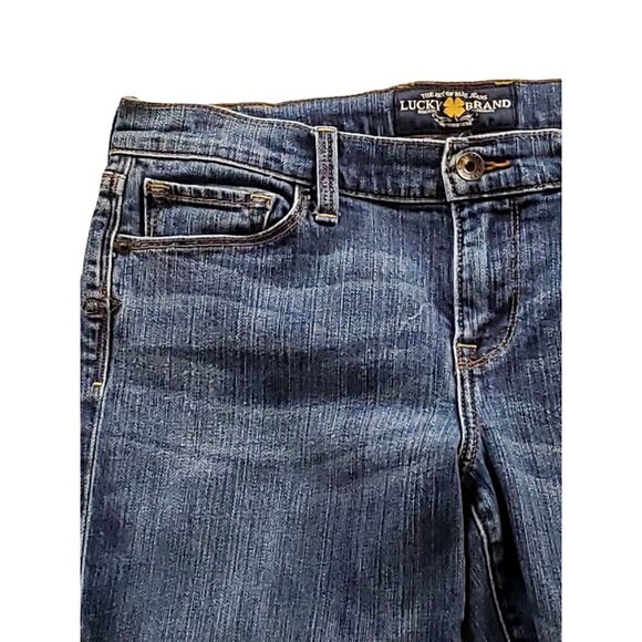 Lucky Brand 8/29 9 Sofia Bootcut Jeans Embroidered Pockets Blue - Picture 5 of 12